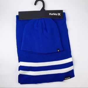 Hurley Men's Winter New Yorker Beanie and Scarf Set